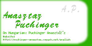 anasztaz puchinger business card